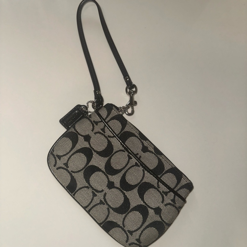 Black Coach wristlet